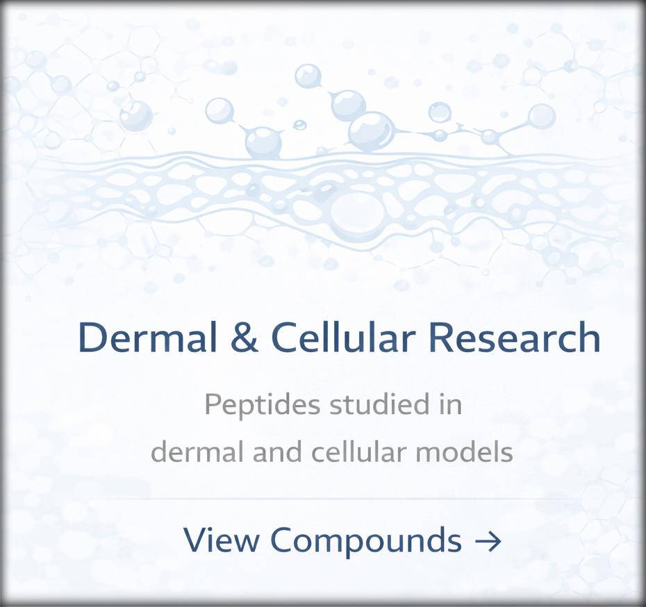 Dermal and cellular peptide research compounds