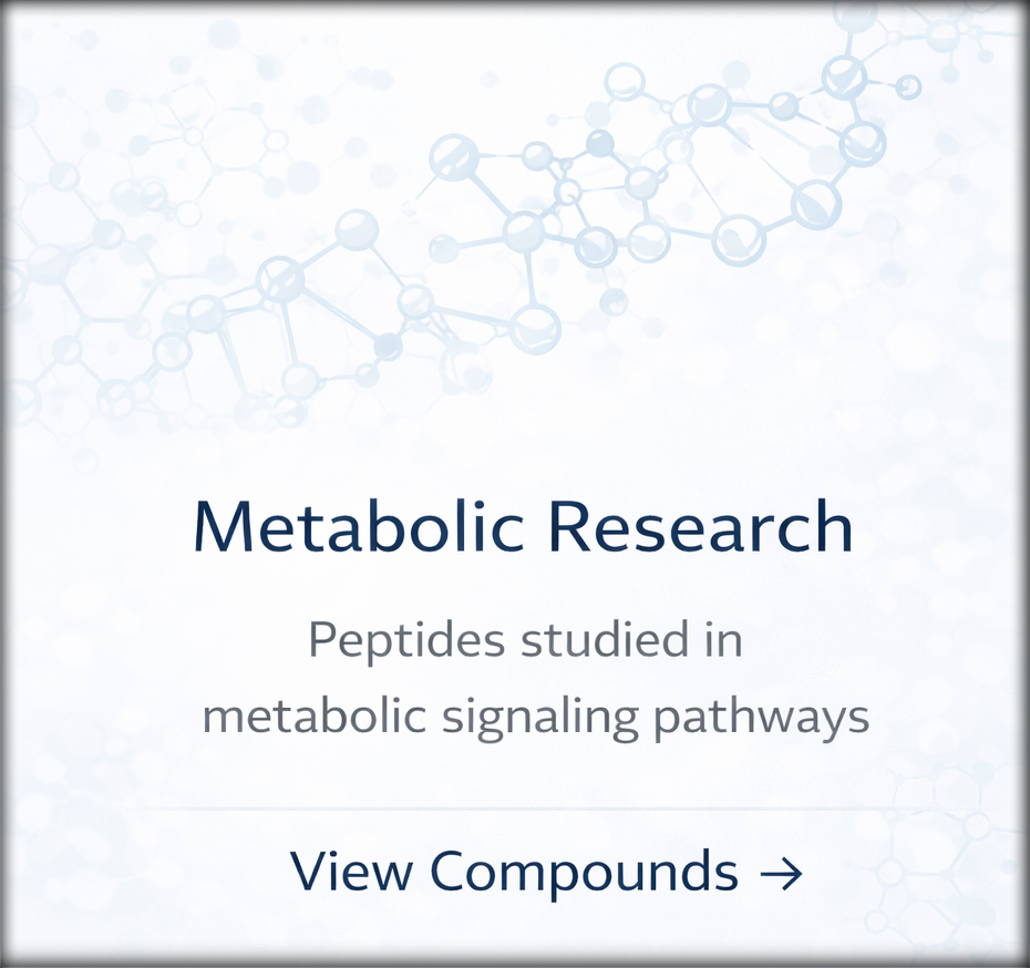 Metabolic peptide research compounds